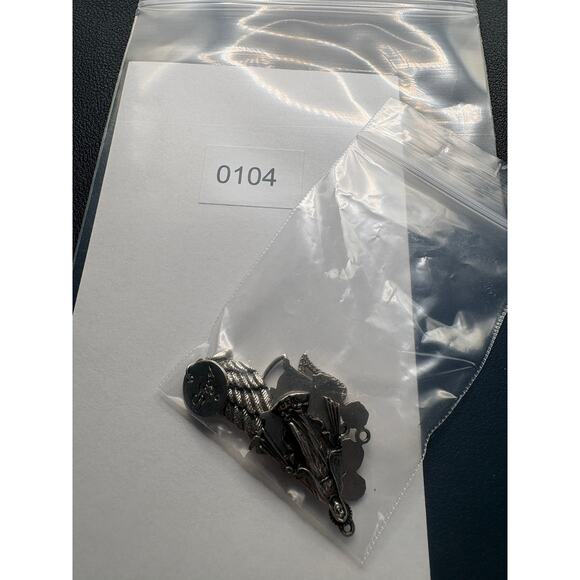 Sterling Silver Pendant Lot Angel Religious 11.6g - Picture 13 of 13